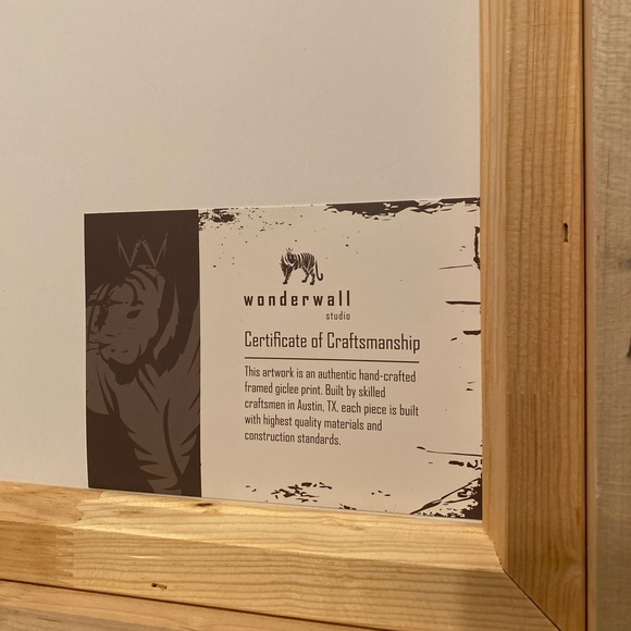 Minimalist Faces artwork 40x40 wood frame - Picture 3 of 3